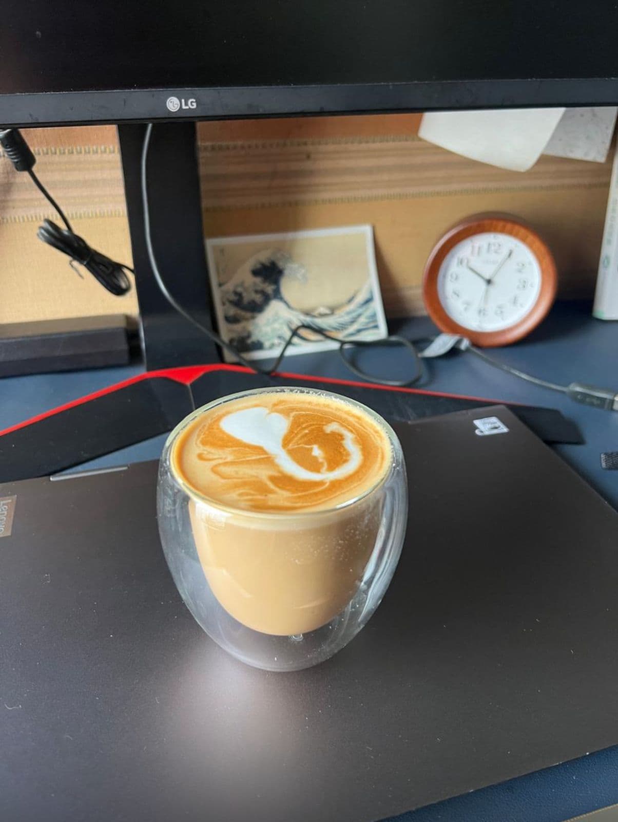 Latte art from June 14, 2024
