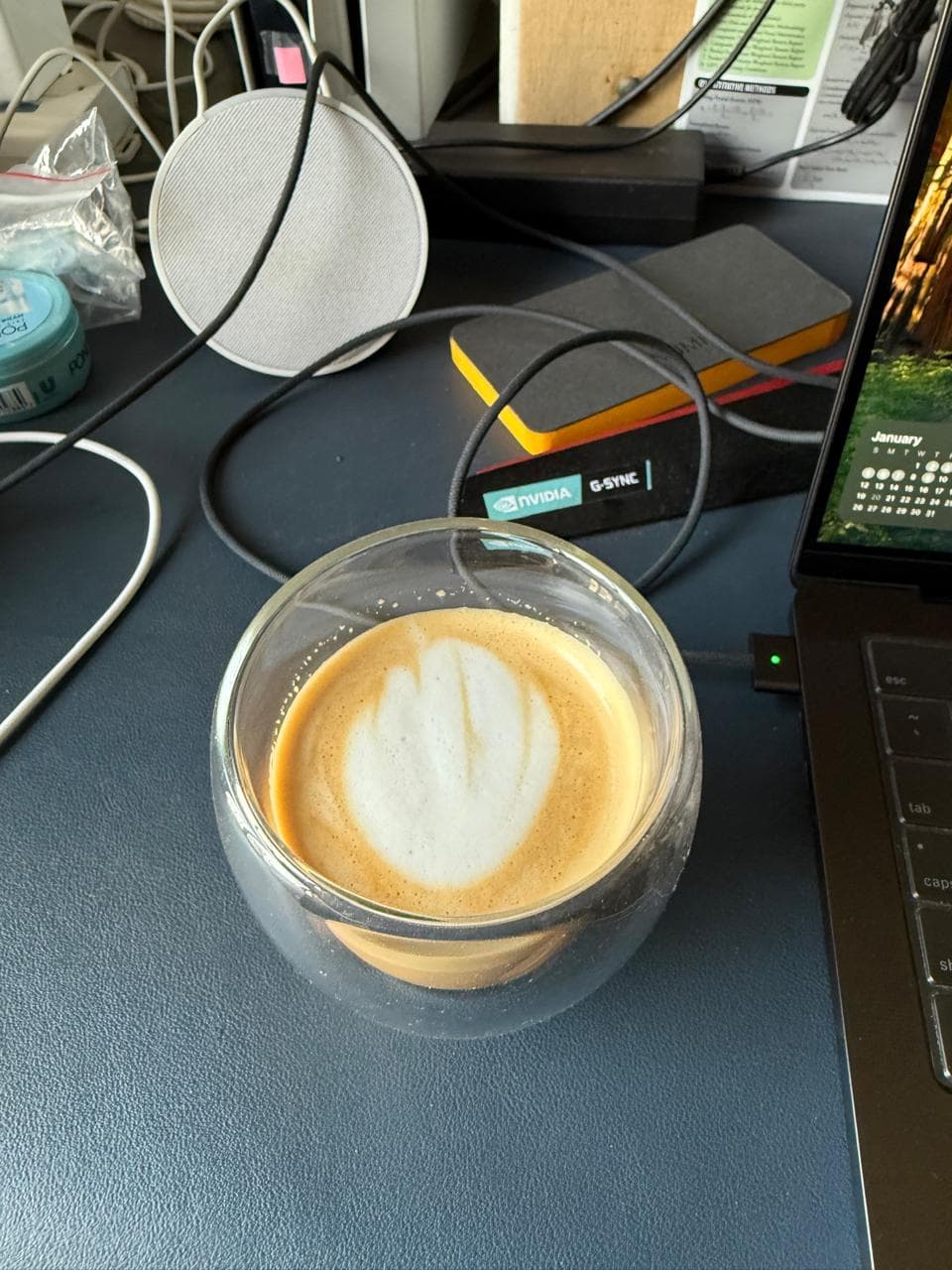 Latte art from January 20, 2025