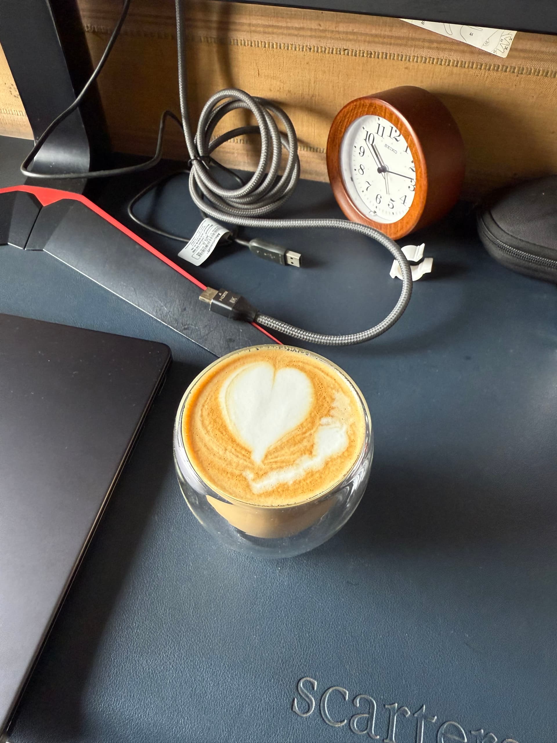 Latte art from August 8, 2025