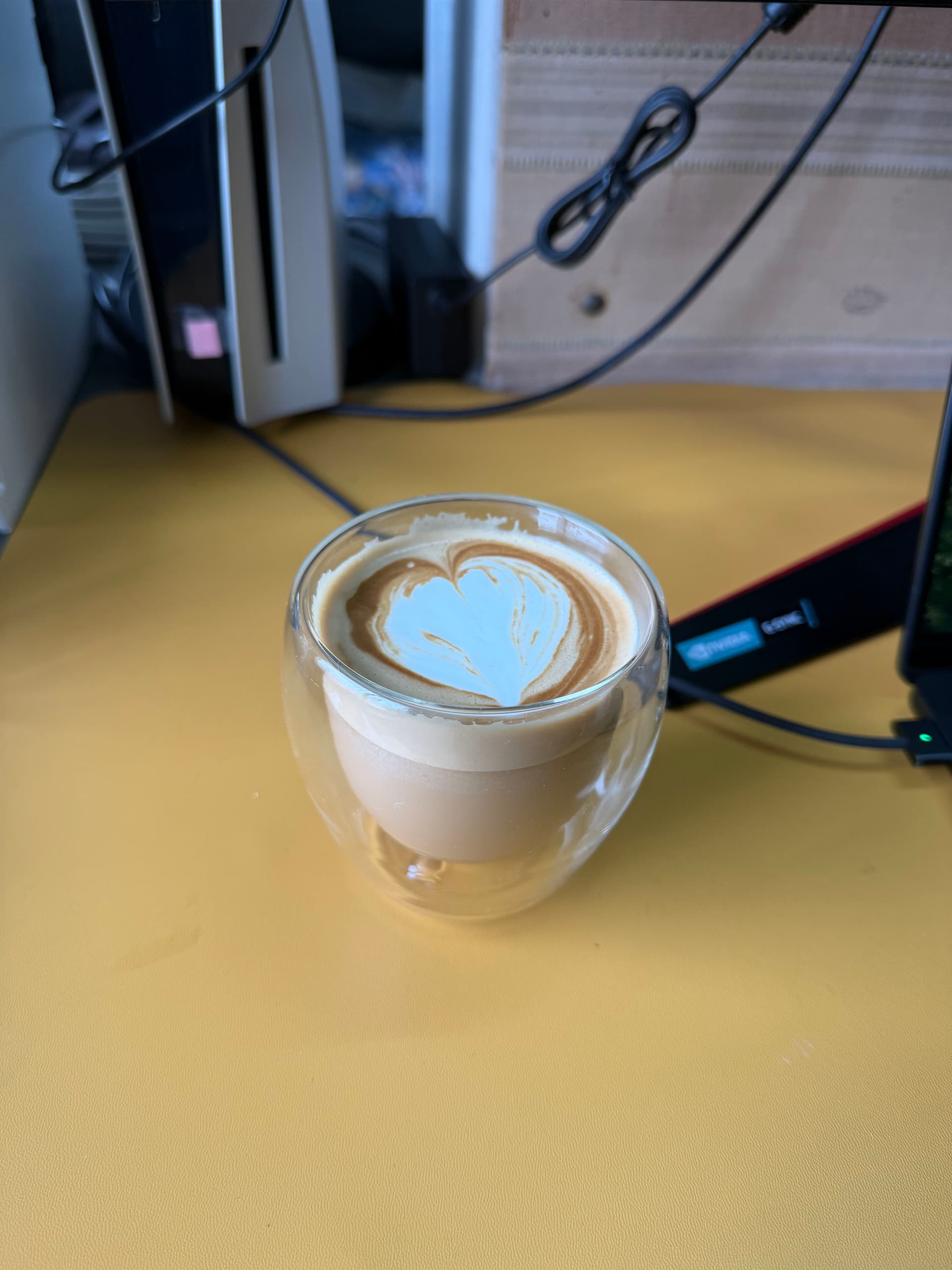 Latte art from August 17, 2025