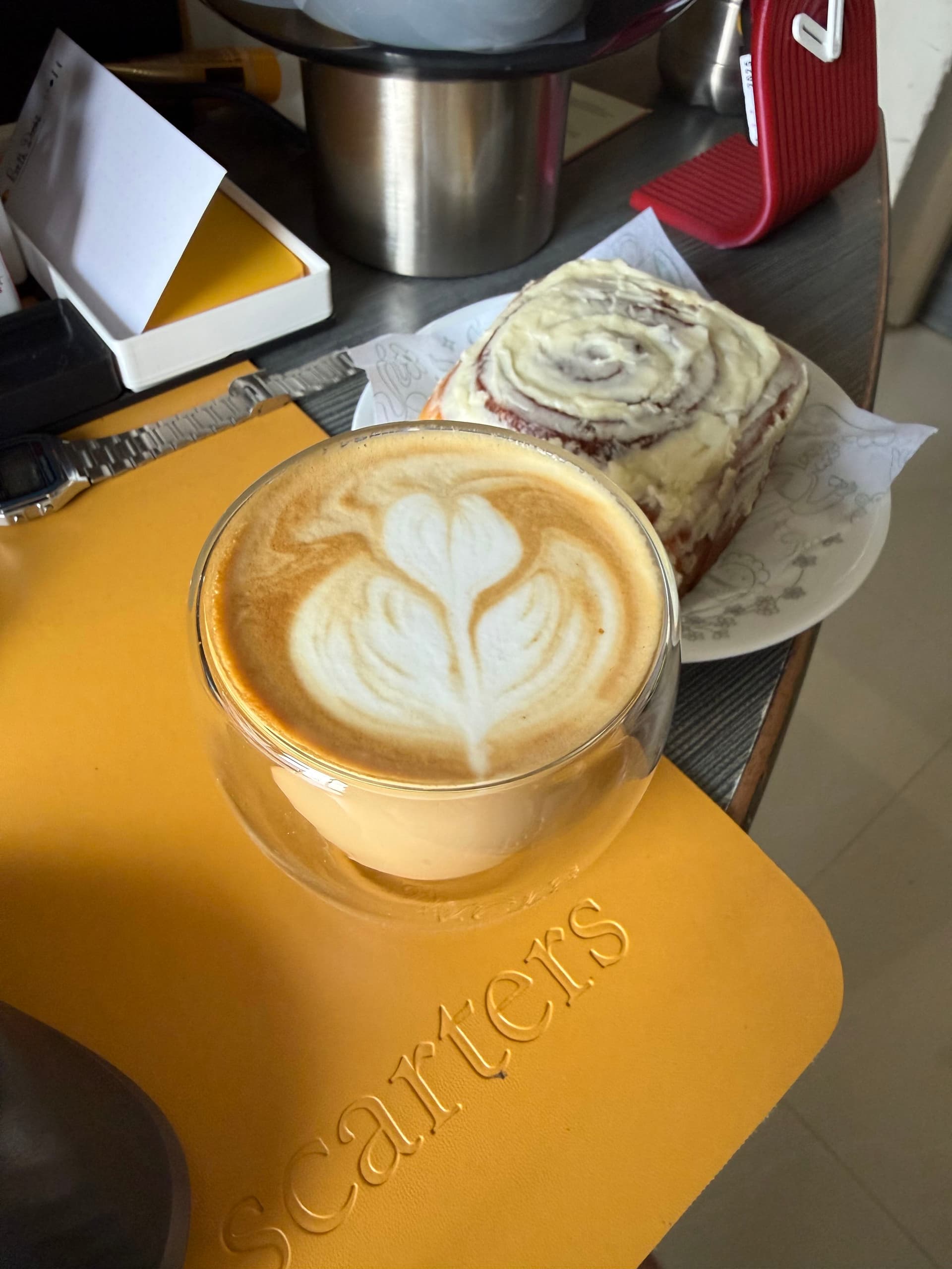 Latte art from October 21, 2025