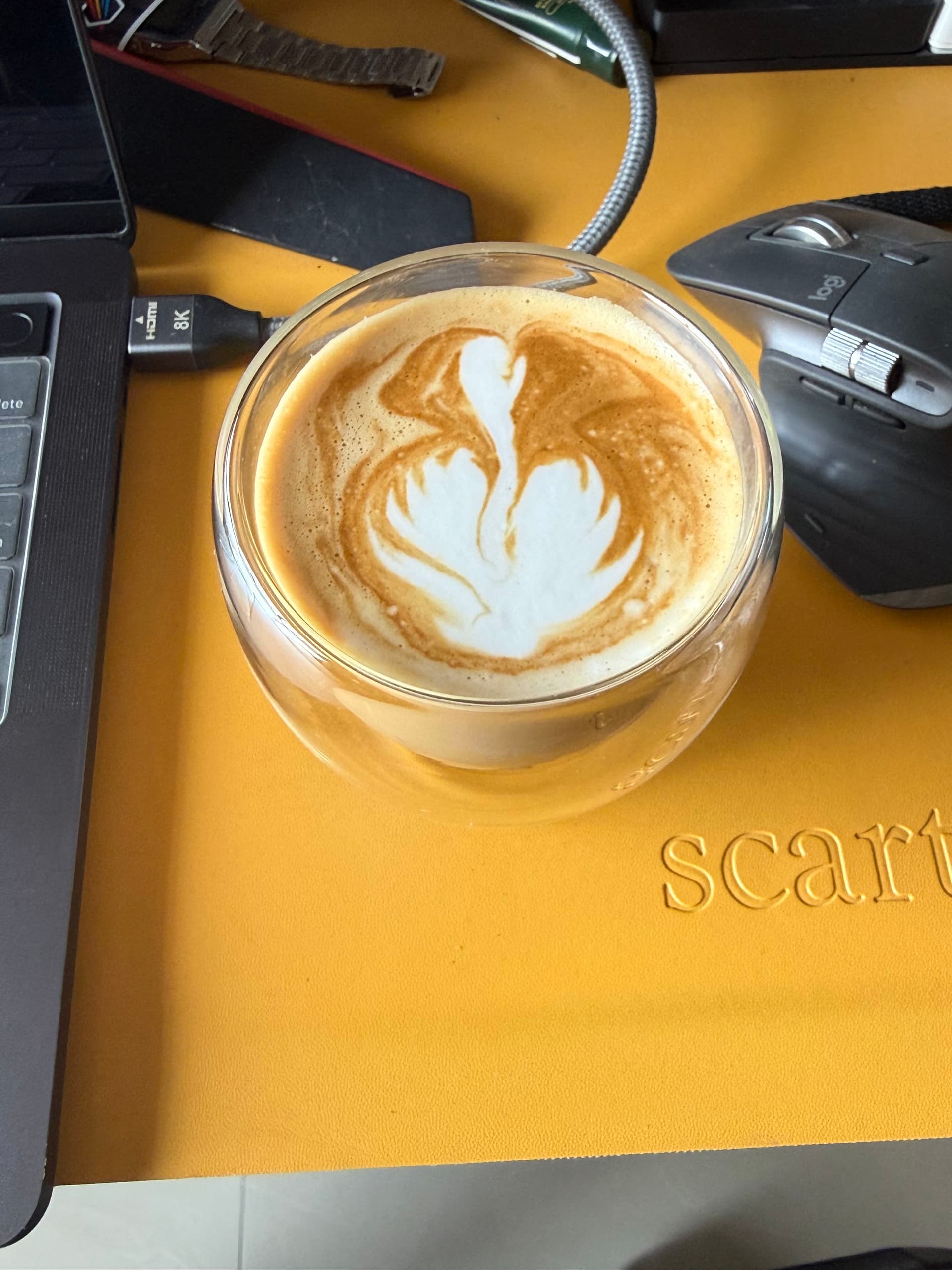 Latte art from November 8, 2025