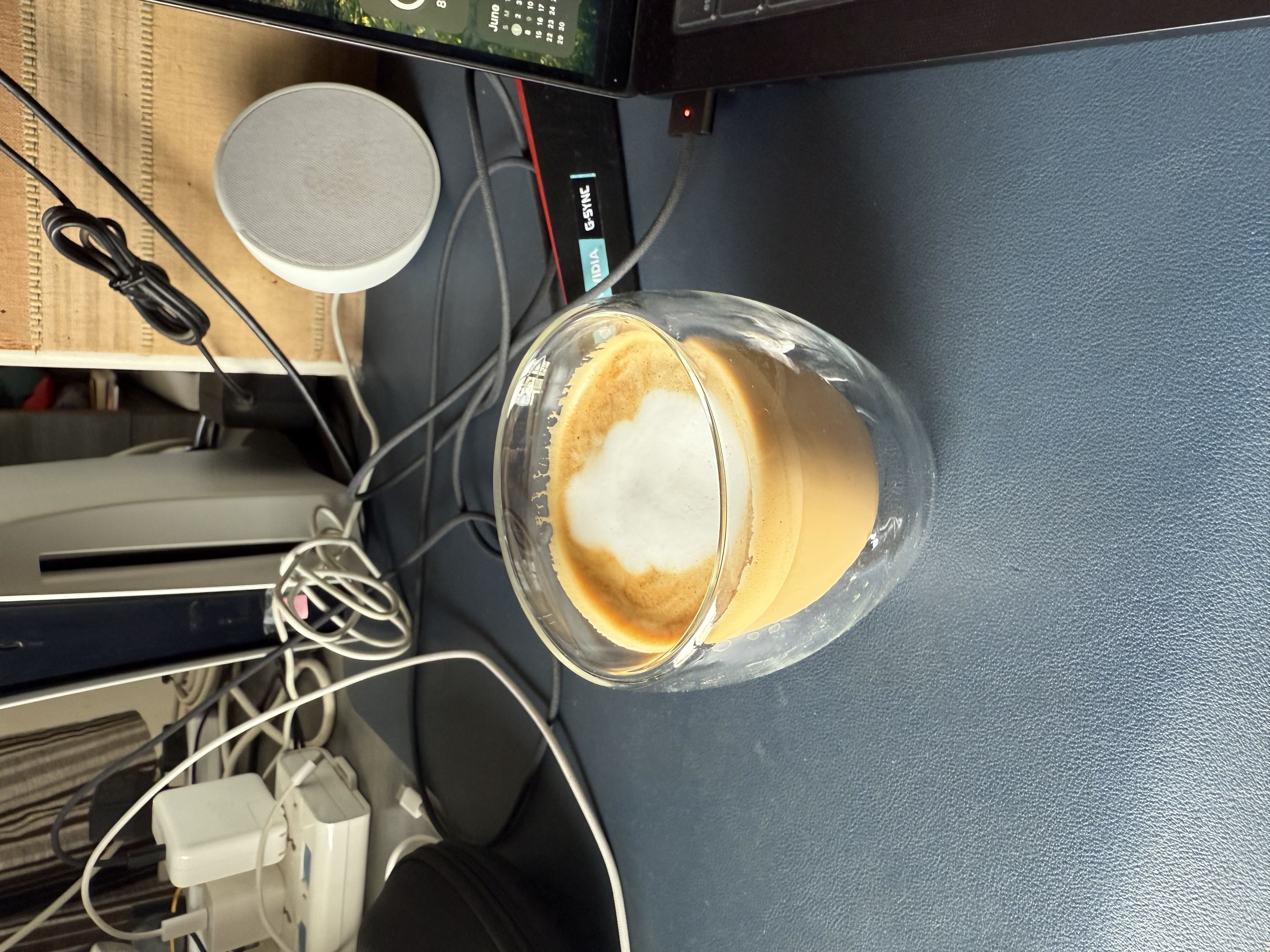 Latte art from June 9, 2025