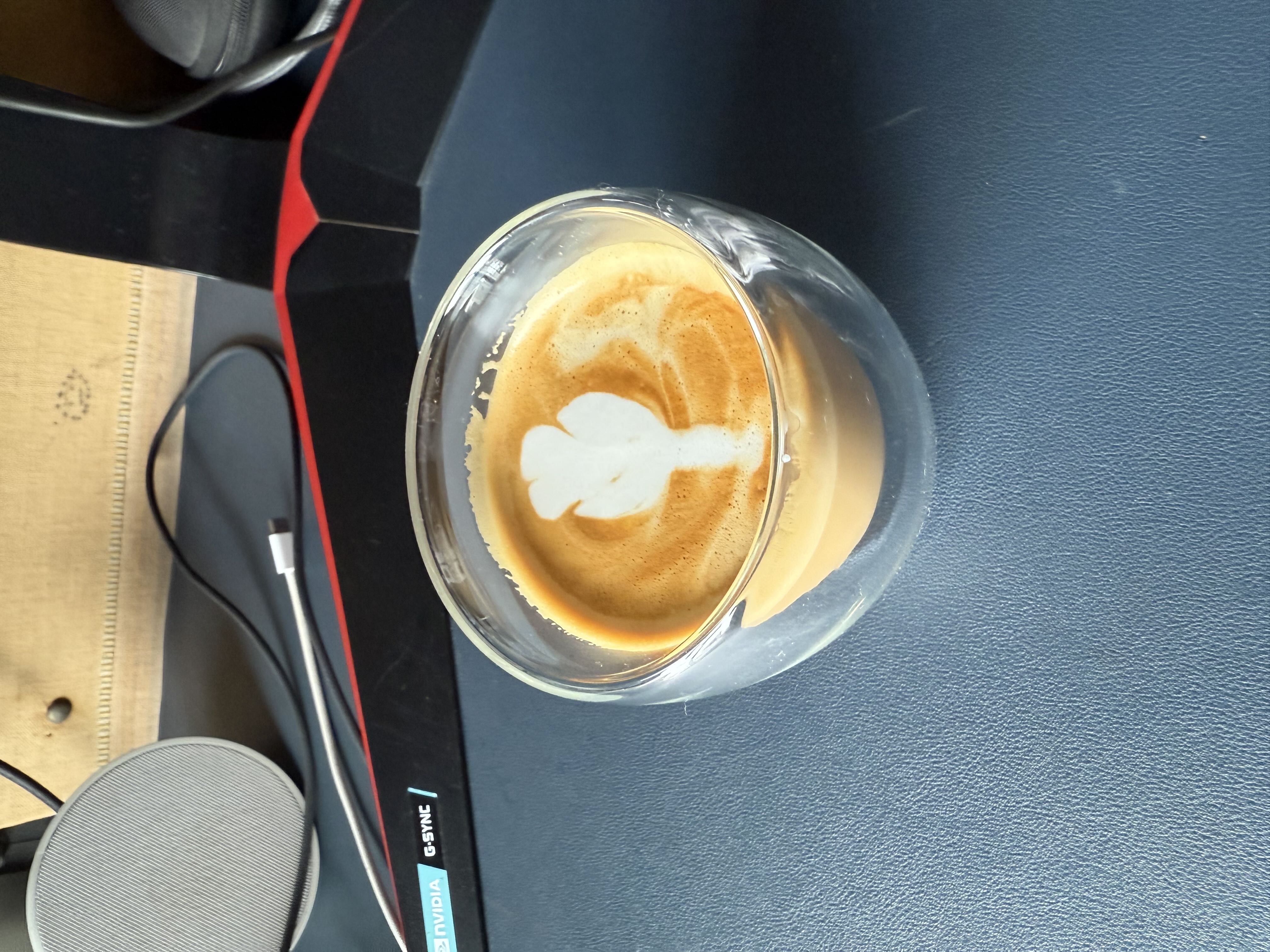 Latte art from June 22, 2025