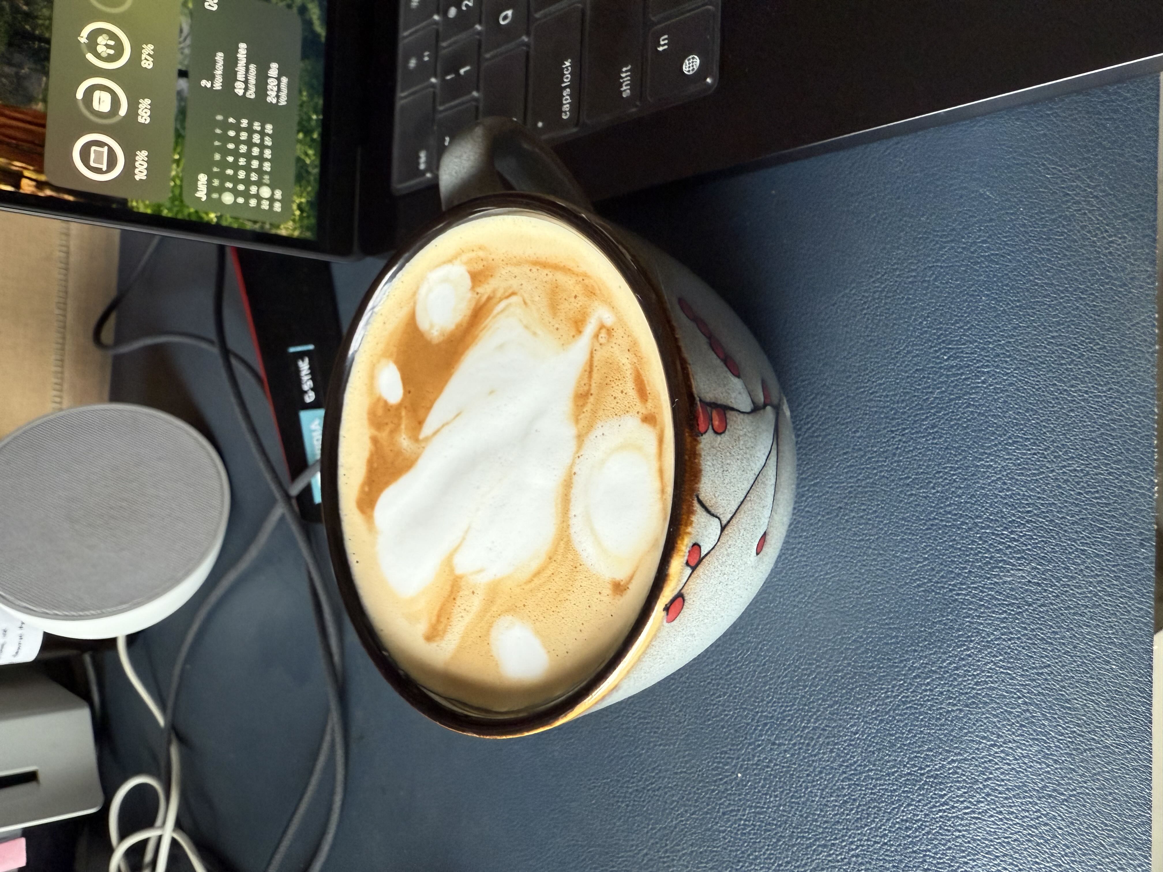 Latte art from June 24, 2025
