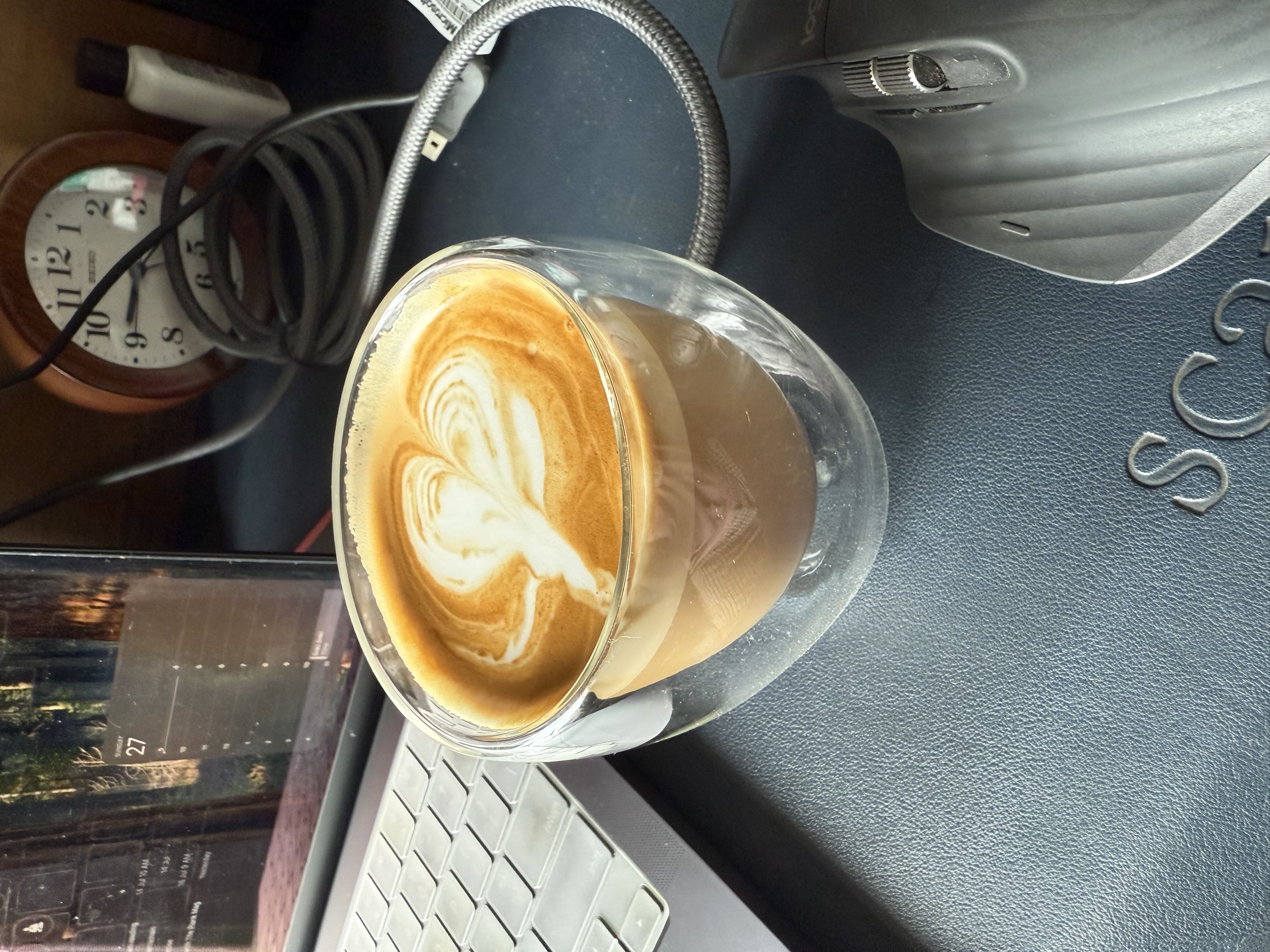 Latte art from July 27, 2025