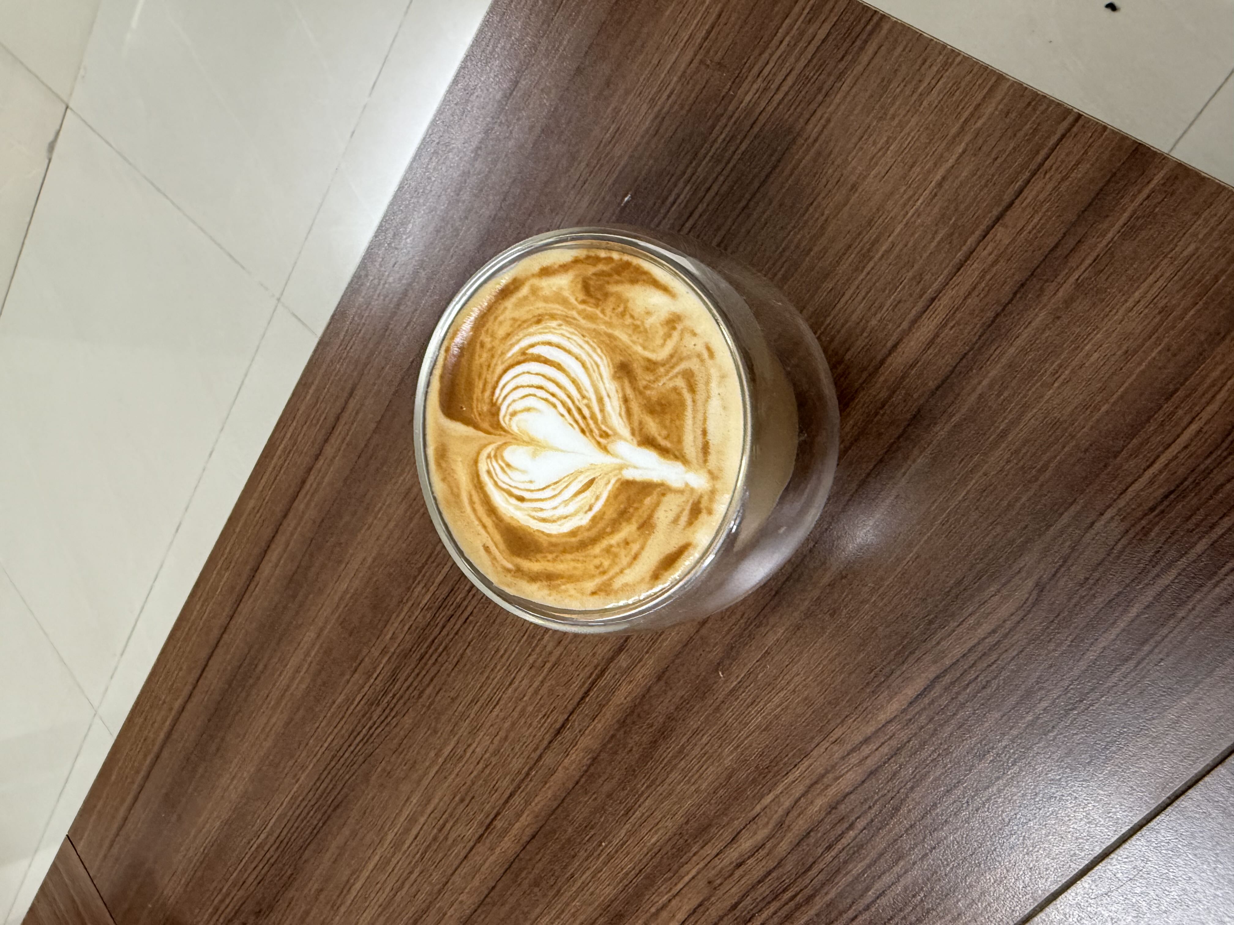 Latte art from August 1, 2025
