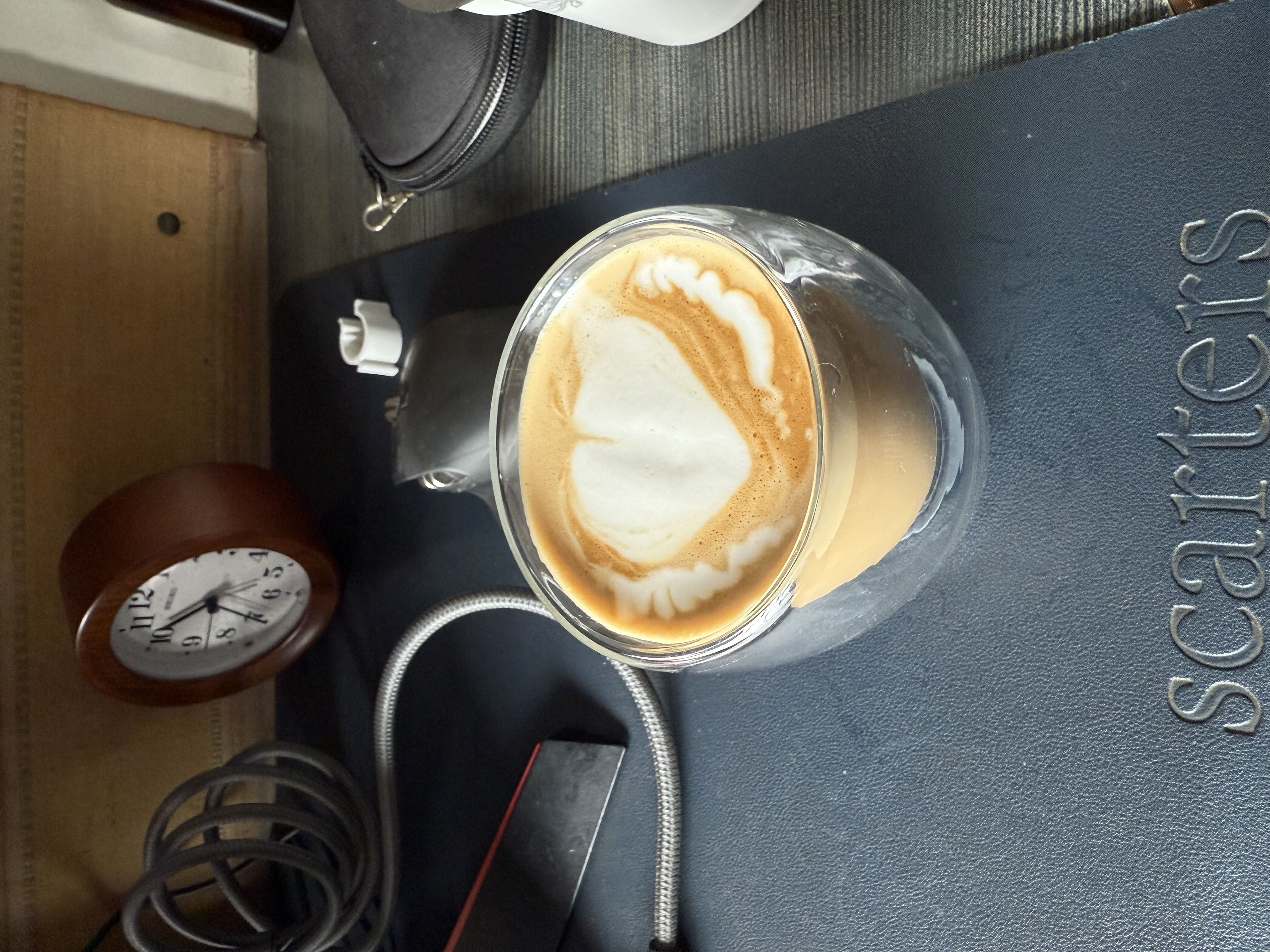 Latte art from August 2, 2025