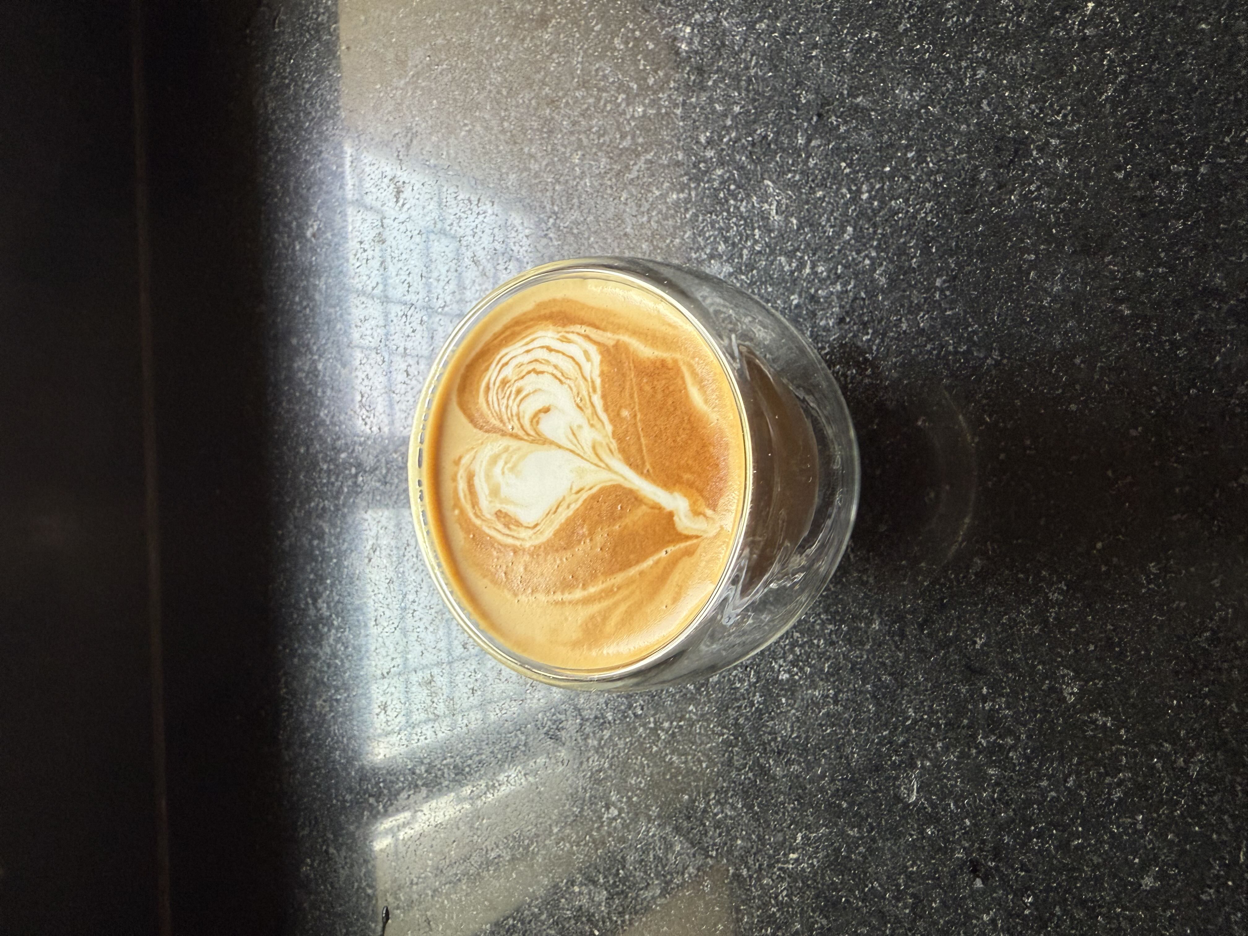 Latte art from August 3, 2025