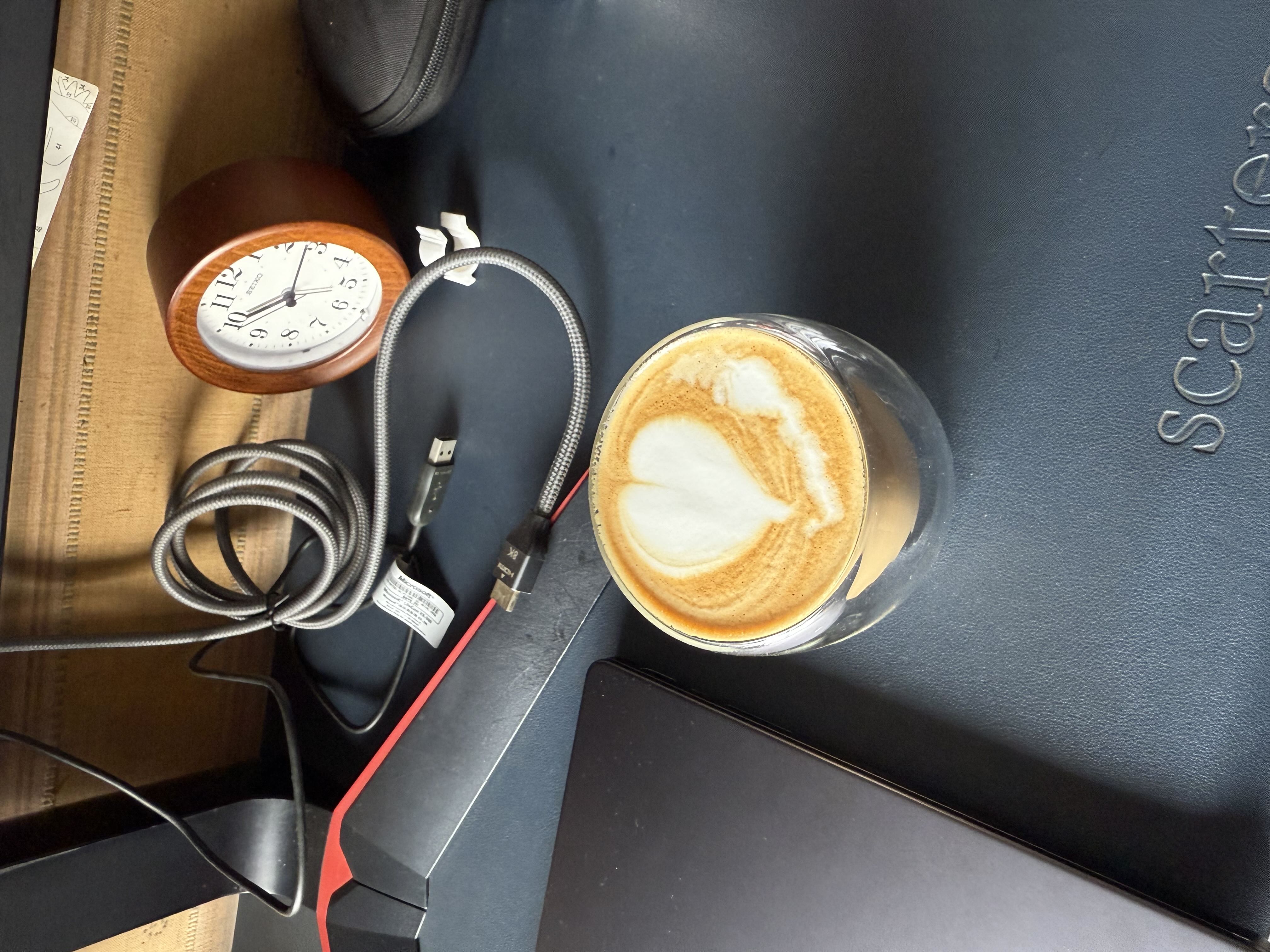 Latte art from August 8, 2025