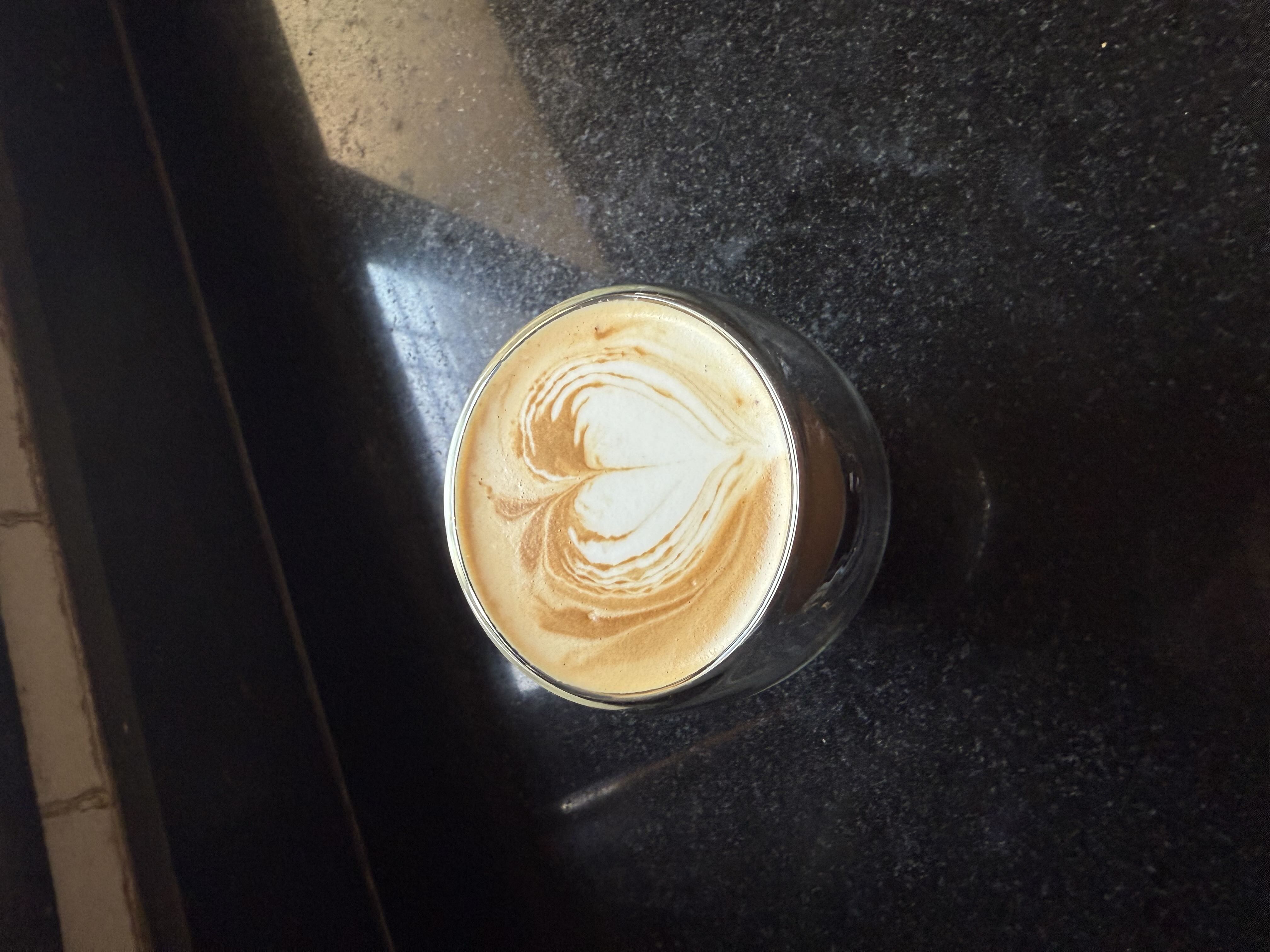 Latte art from August 11, 2025