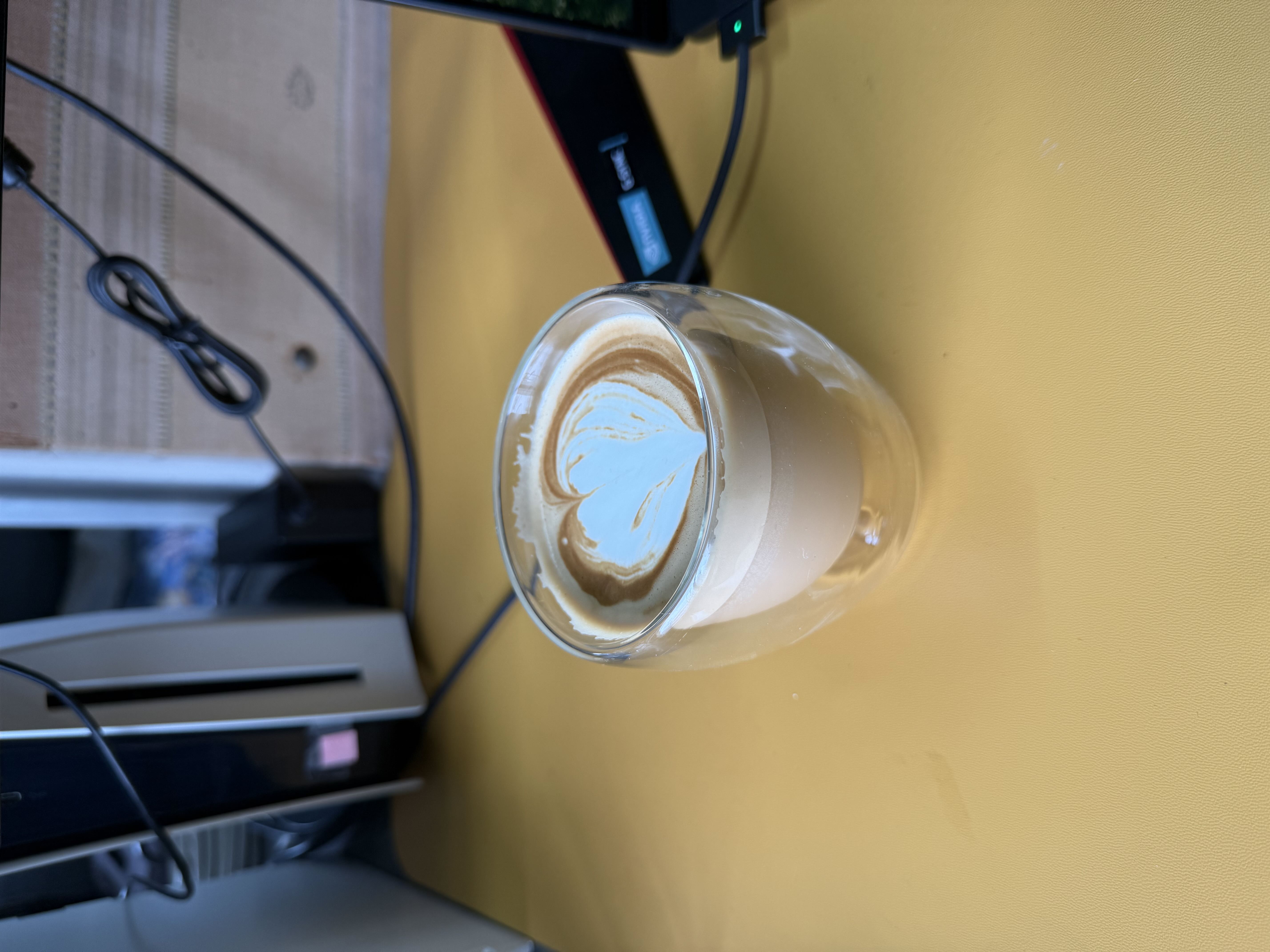 Latte art from August 17, 2025
