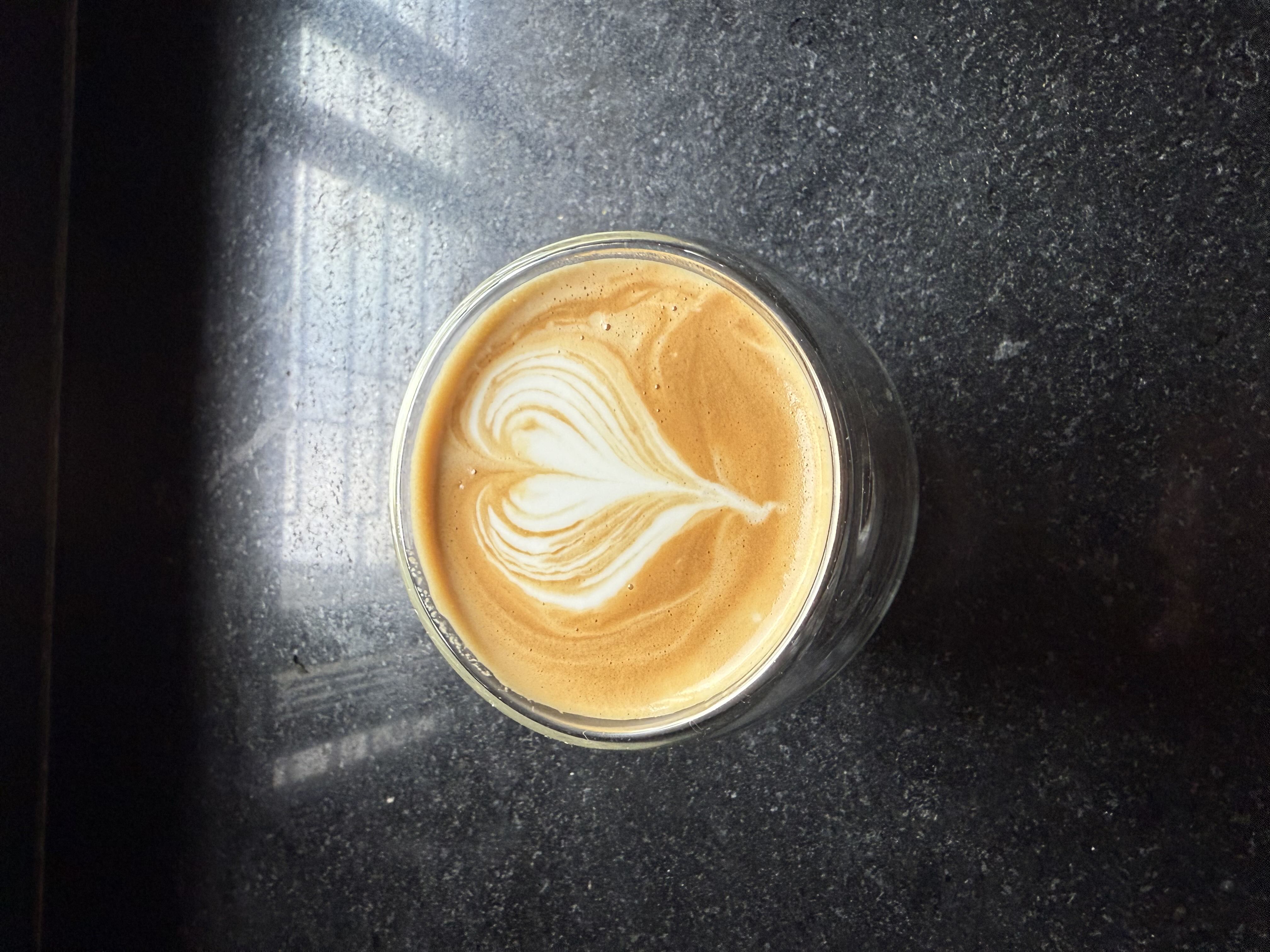 Latte art from August 23, 2025