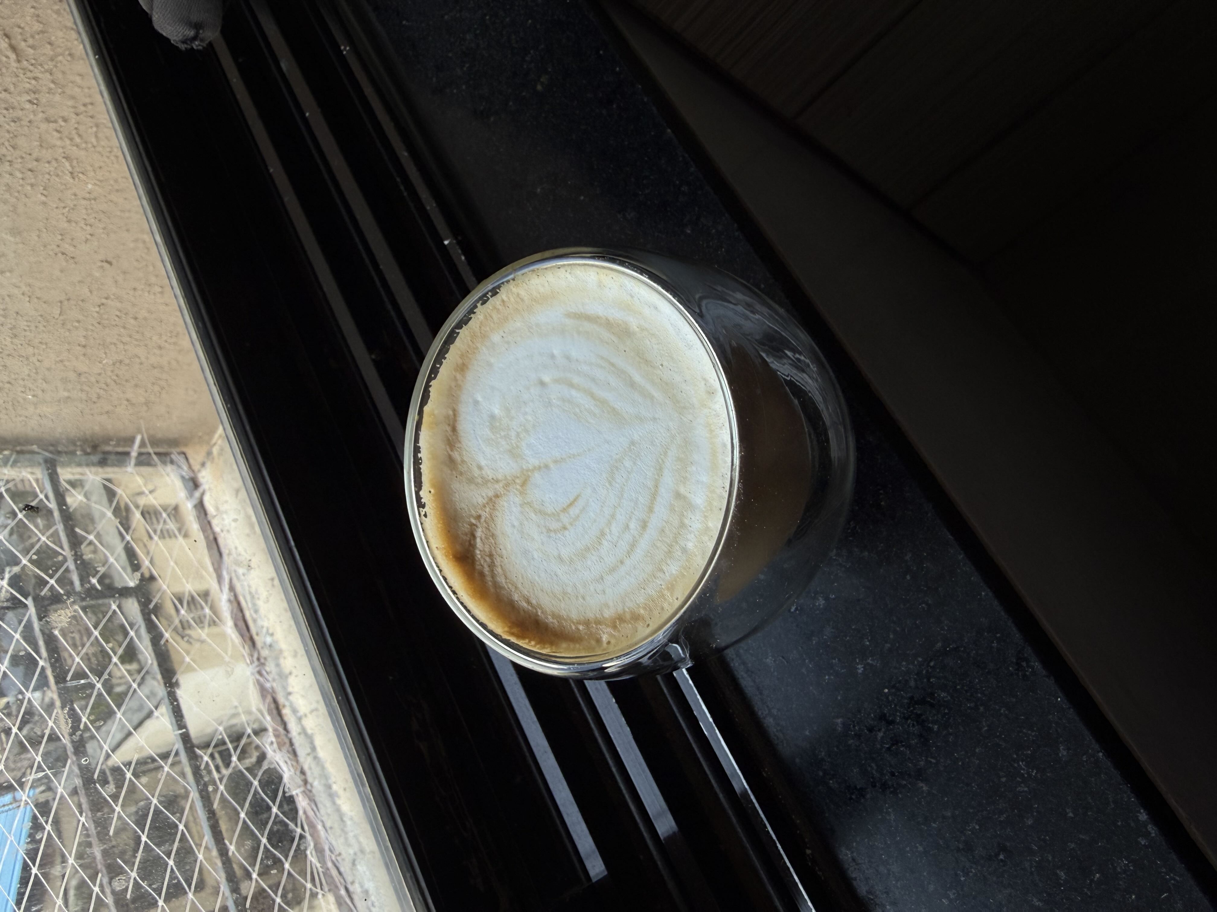 Latte art from October 9, 2025