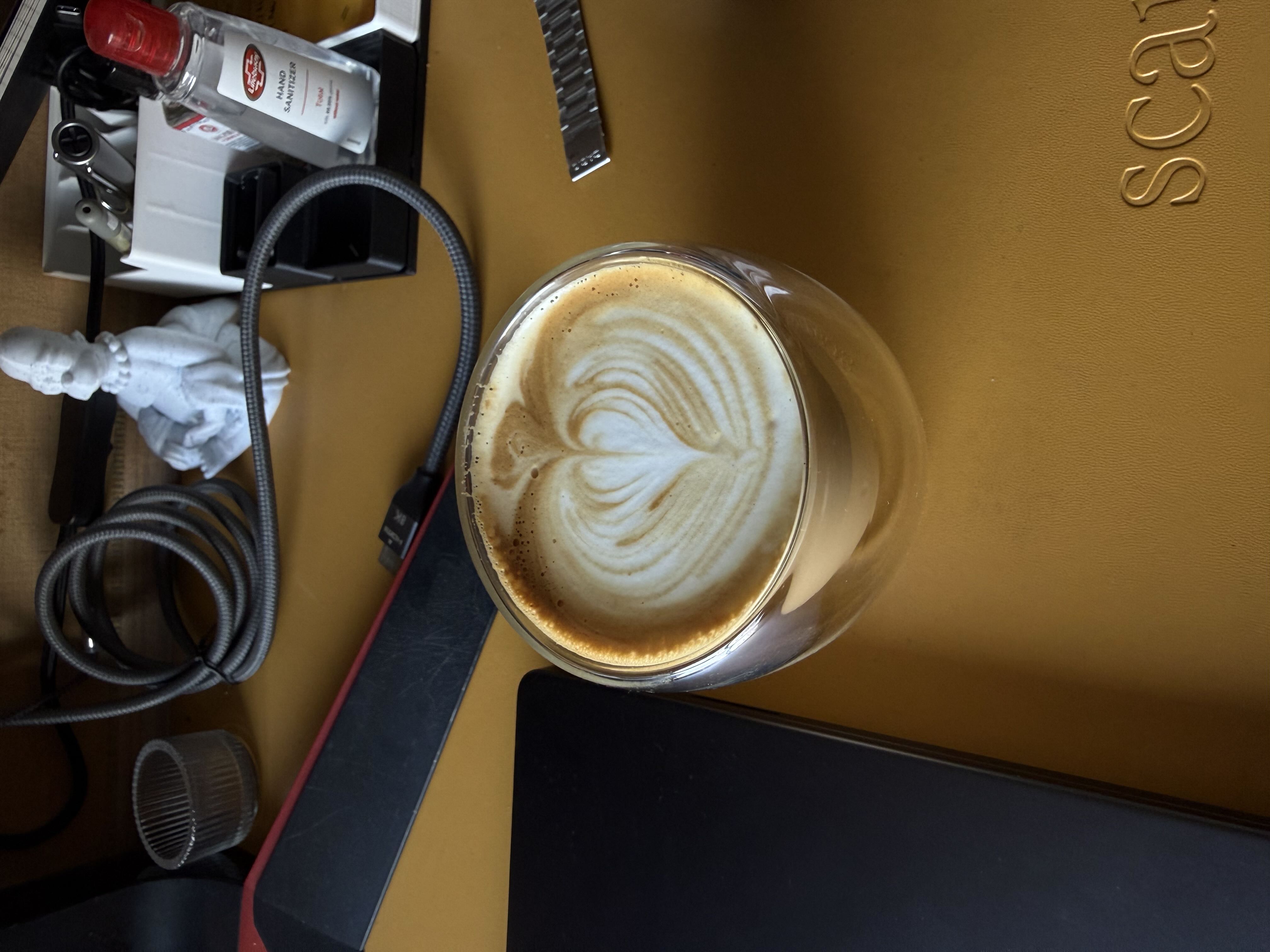 Latte art from October 12, 2025
